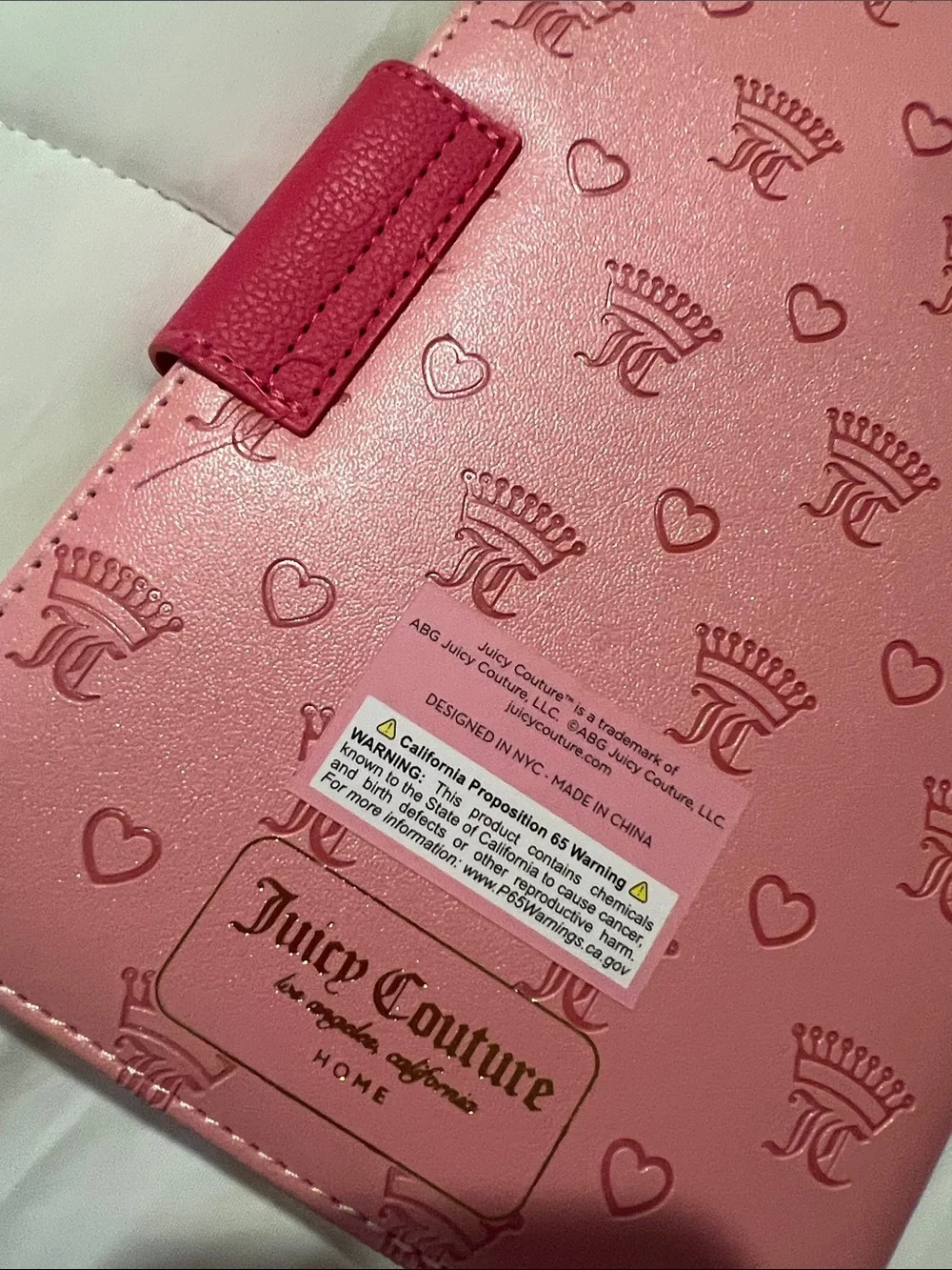 Juicy Couture Pink Heart Journal with Matching Pink Heart Pen
